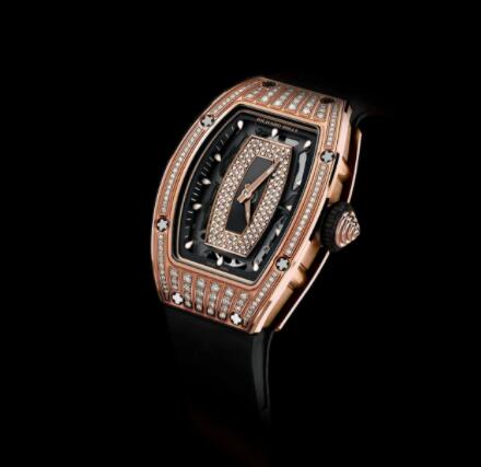Replica Richard Mille RM 07-01 Automatic Winding Gold Diamonds Watch